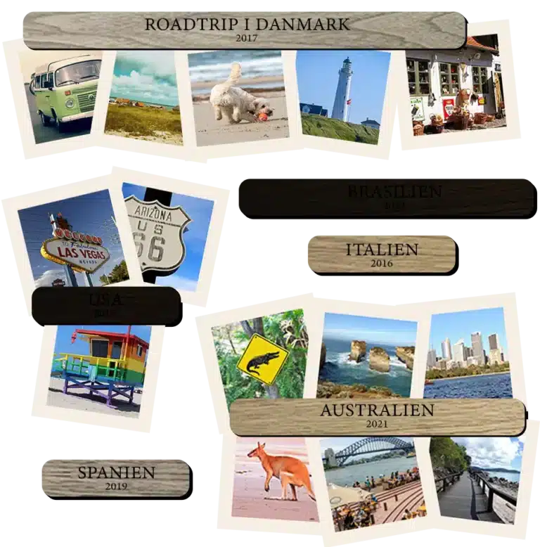 Magnetiske billedholder i træ Tilbehør til verdenskort i træ