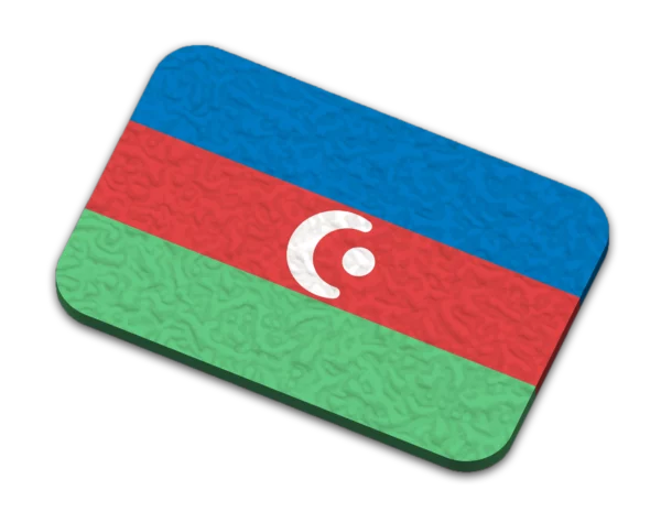 Aserbajdsjan Flag Magnet
