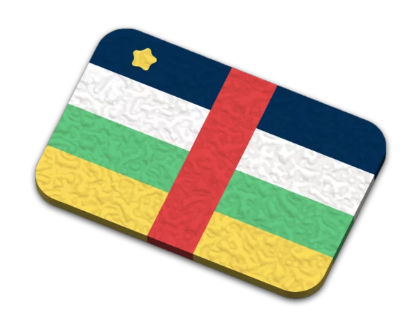 Den Centralafrikanske Republik Flag Magnet