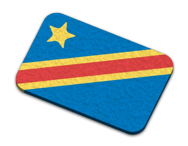 Den Demokratiske Republik Congo Flag Magnet