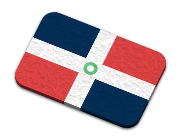 Den Dominikanske Republik Flag Magnet