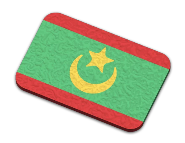 Mauritania Flag Magnet