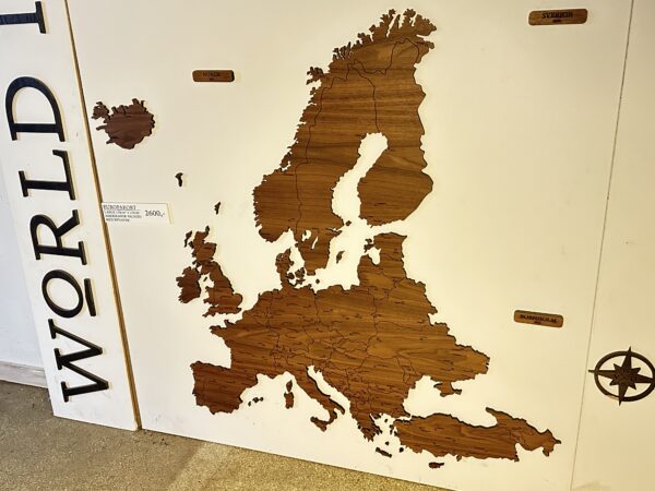 Europakort UDSTILLINGSMODEL